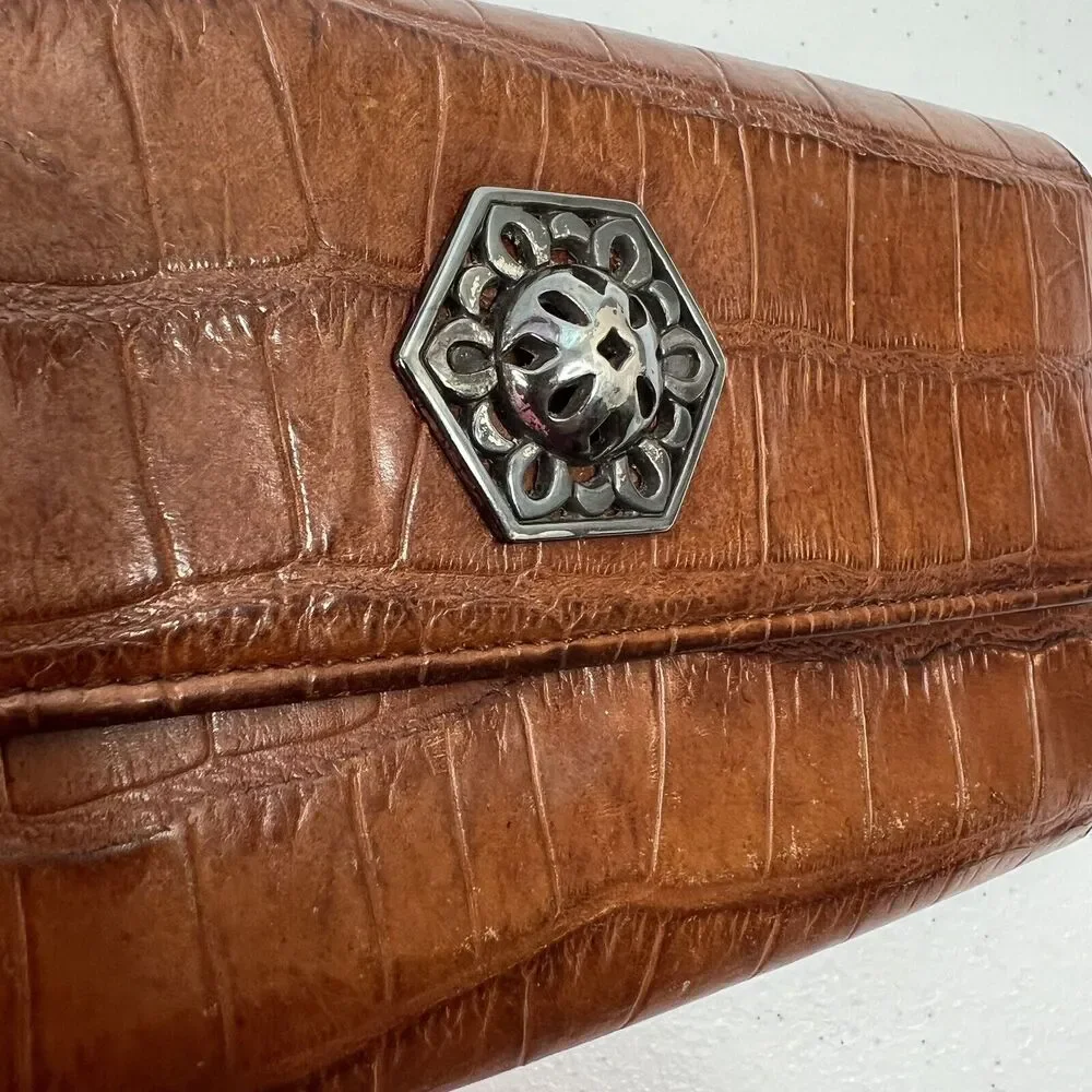 Brighton croc embossed